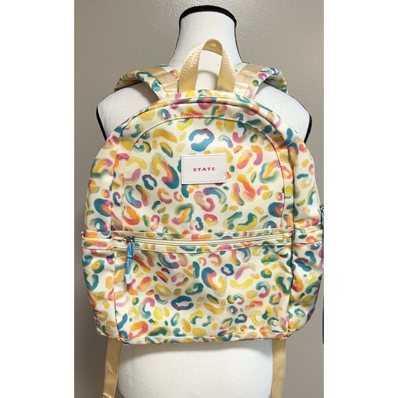 NWT State Kane Metallic Painterly Animal backpack - Picture 1 of 9